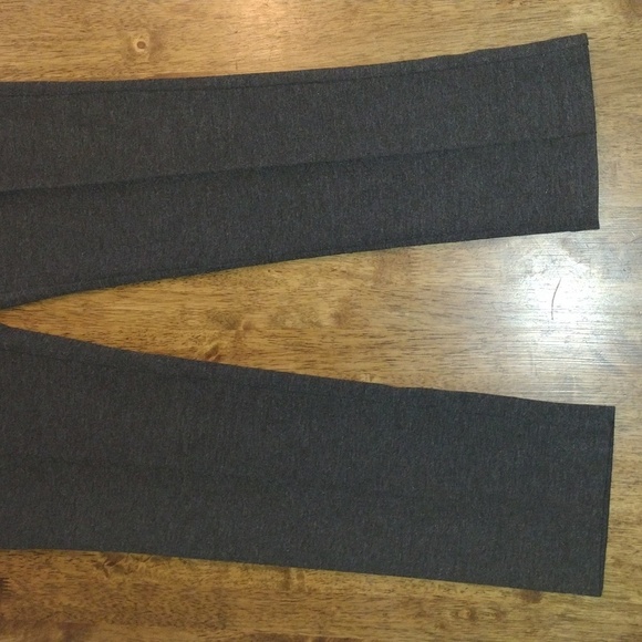 Gray Elastic Waist Straight Leg Dana Buchman Pants Comfortable Dress M - Picture 3 of 6